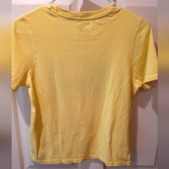 The North Face Short Sleeve Yellow Cotton T-shirt size Large (14/16) - Picture 5 of 8